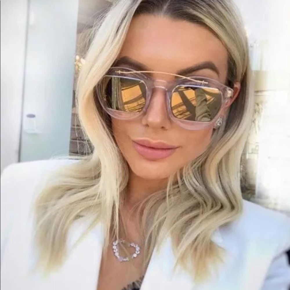 NWT Dior DiorMania 1 N710J Rose Grey Sunglasses - Picture 3 of 8